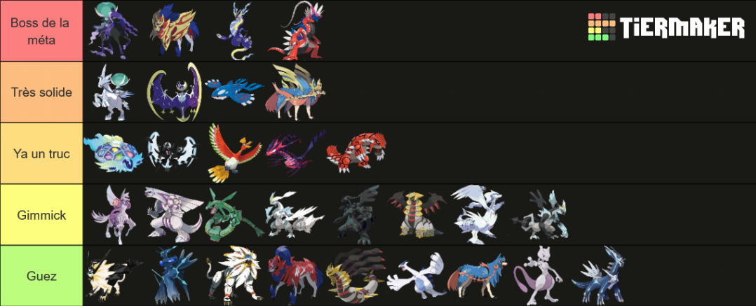 Tiers-liste Restreints by Quecle